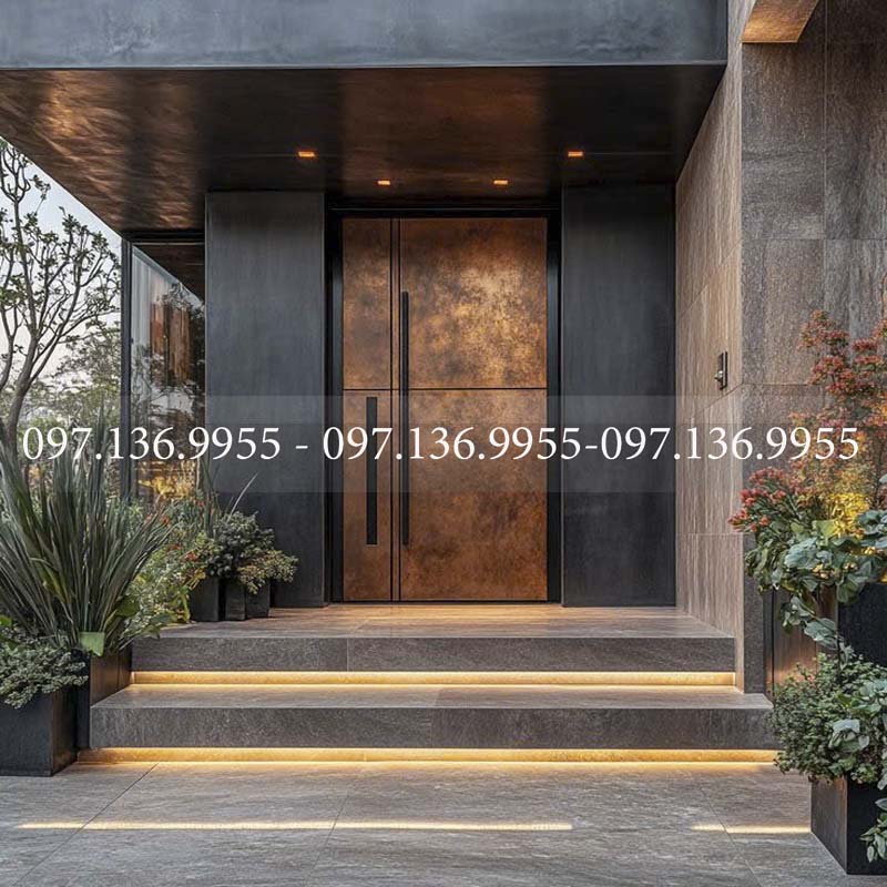 cửa chính biệt thự mẫu 01