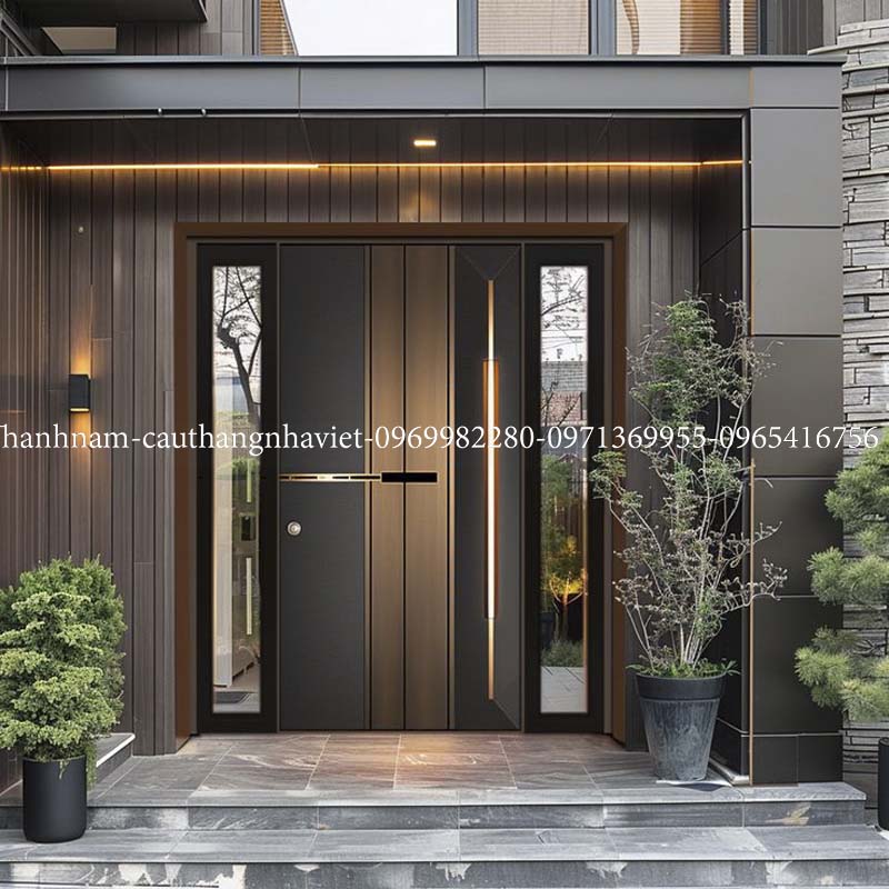 cửa chính biệt thự ms092